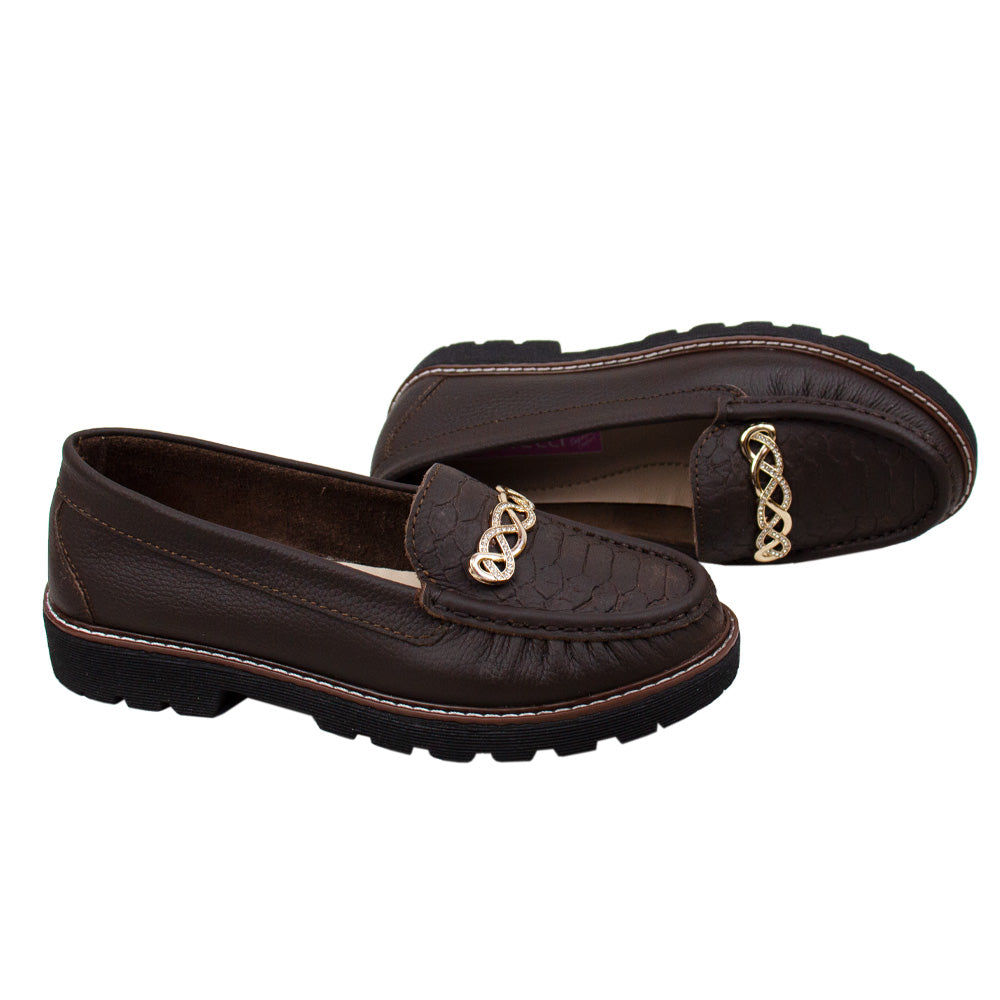 MOCASIN PLATAFORMA CHIARA MARRON