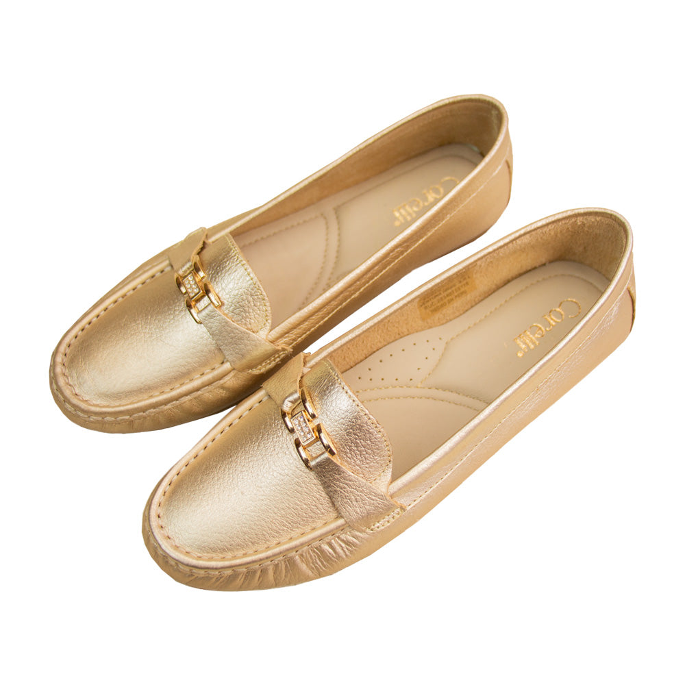 MOCASIN CHATO ANISA PLATINO