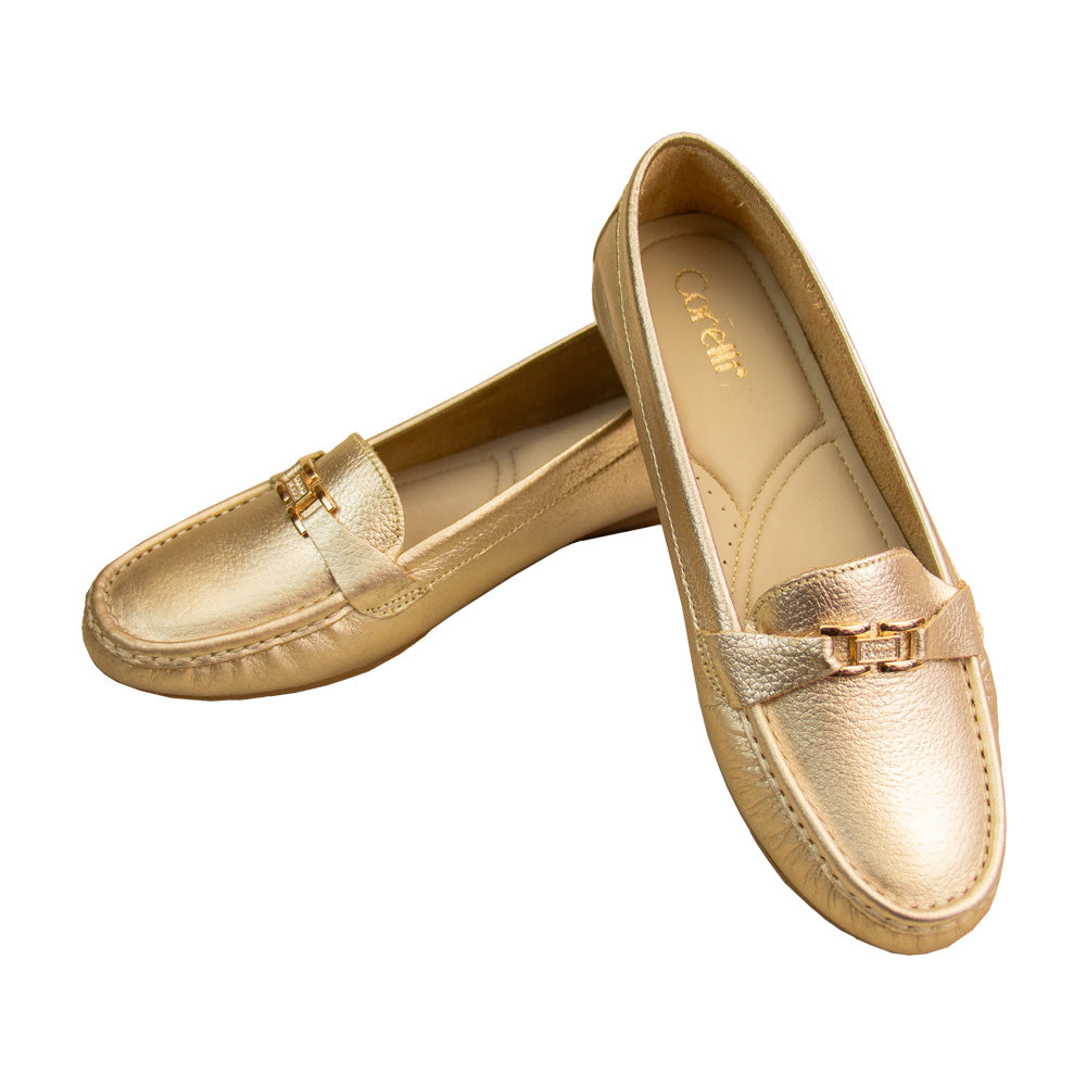 MOCASIN CHATO ANISA PLATINO