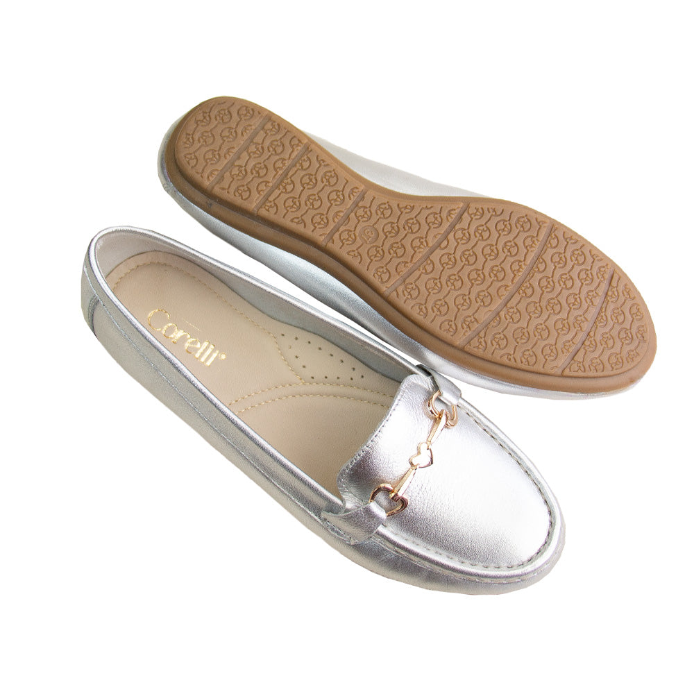 MOCASIN CHATO LOVE PLATA