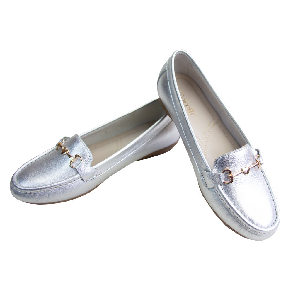 MOCASIN CHATO LOVE PLATA