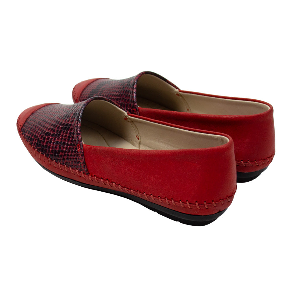 ALPARGATA GRETA ROJO / NEGRO