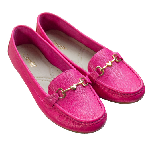 MOCASIN CHATO LOVE FUCSIA