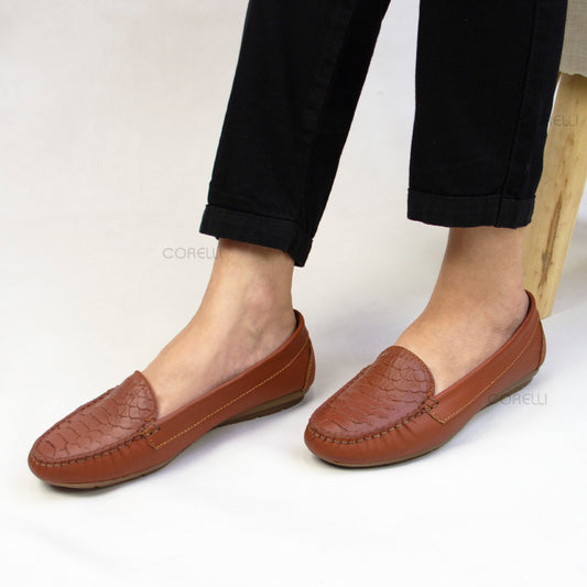 MOCASIN CHATO  ESTER II  LISO COBRE