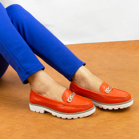 MOCASIN PLATAFORMA CHIARA  NARANJA