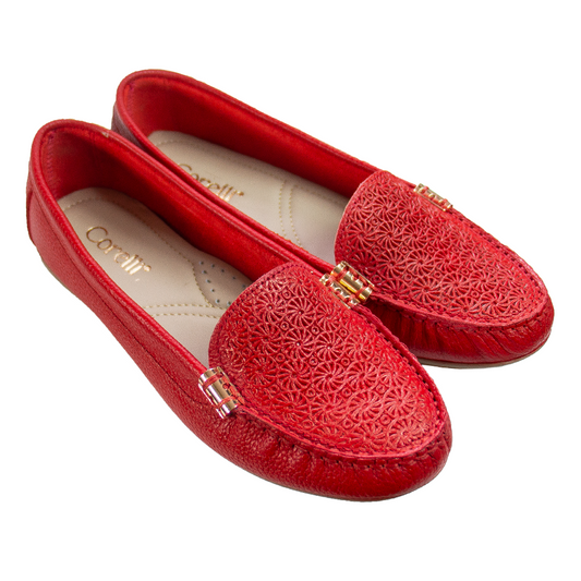 MOCASIN CHATO PAULA II ROJO