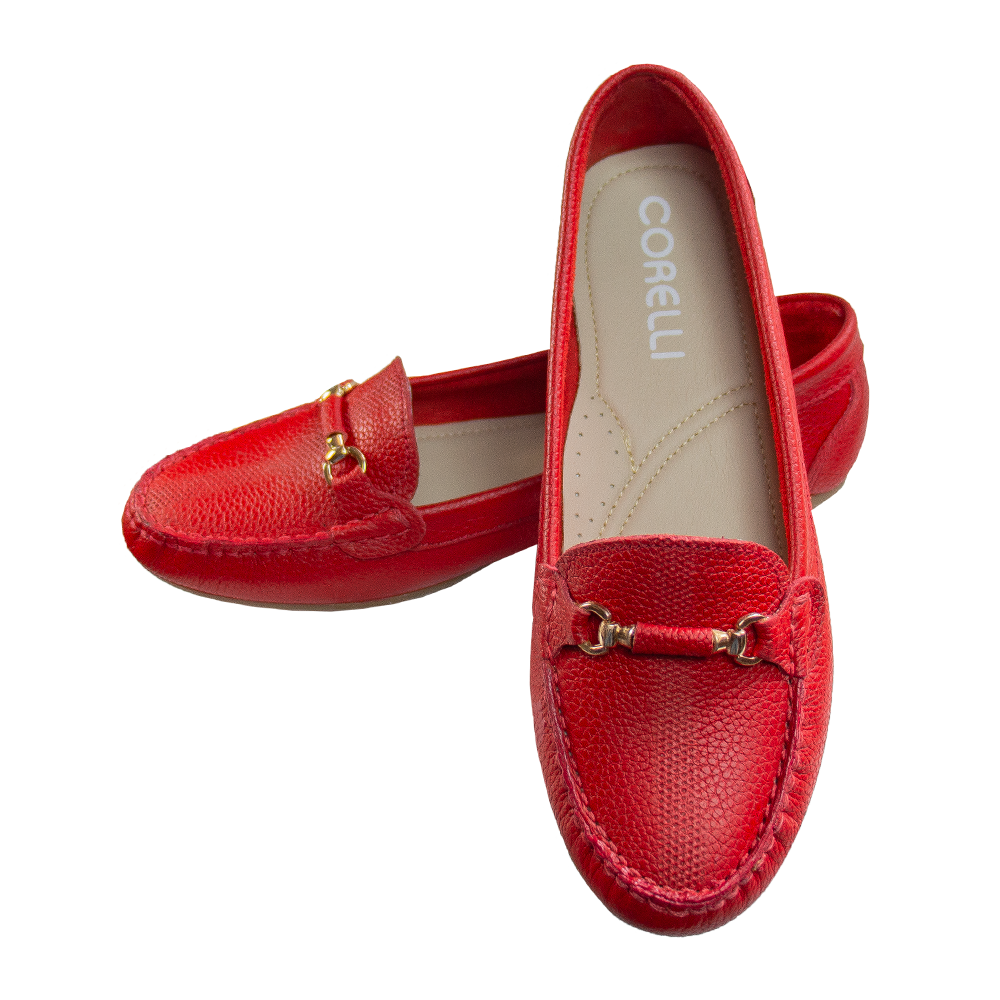 MOCASIN CHATO SARA-2 ROJO