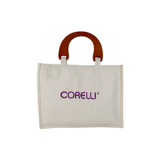 BOLSO TOCUYO TULIPANES CON ASA DE MADERA