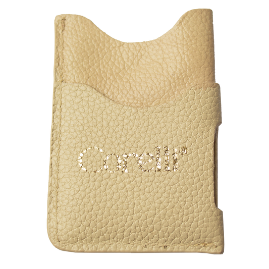 TARJETERO -CIRCULO-COLORES BEIGE