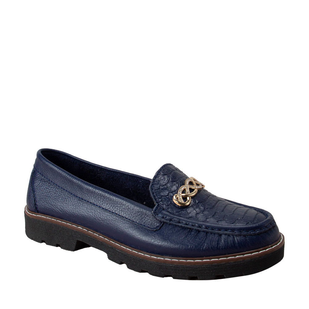 MOCASIN PLATAFORMA CHIARA AZUL