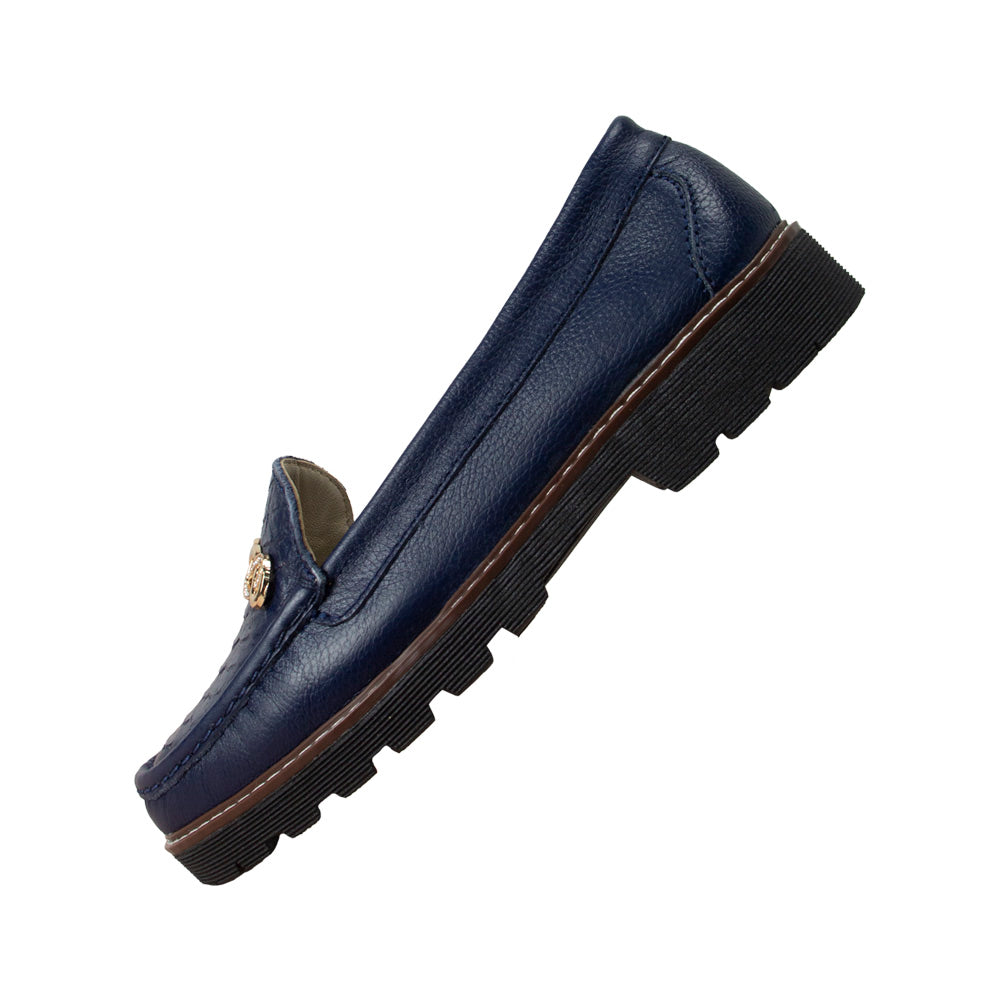 MOCASIN PLATAFORMA CHIARA AZUL
