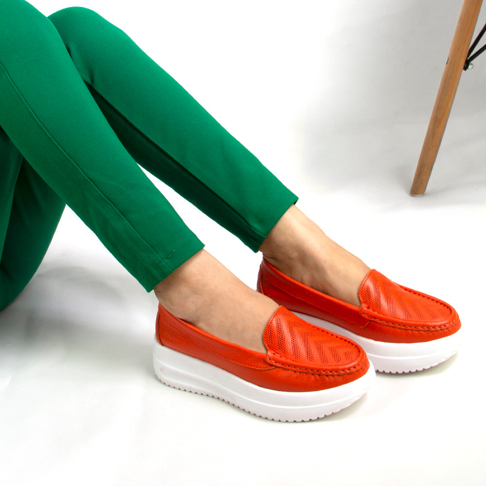 MOCASIN ZAPATILLA KATE NARANJA