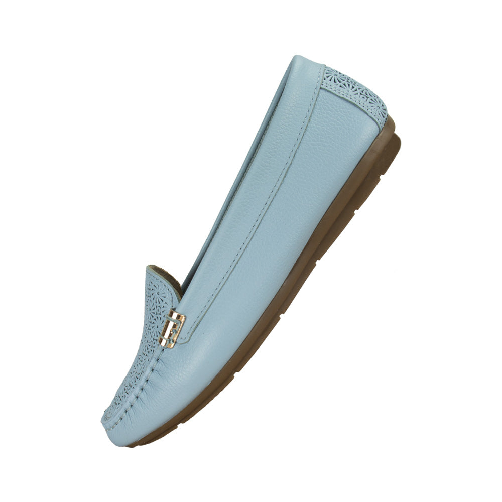 MOCASIN CHATO PAULA II CIELO