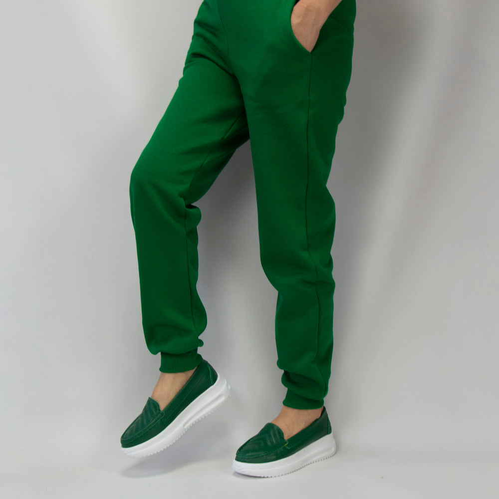 MOCASIN ZAPATILLA KATE VERDE HOJA