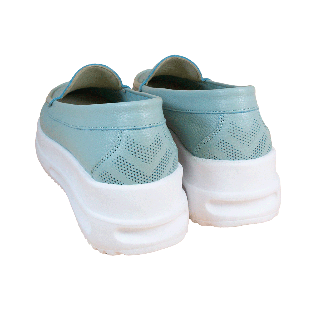 MOCASIN ZAPATILLA KATE VERDE AGUA