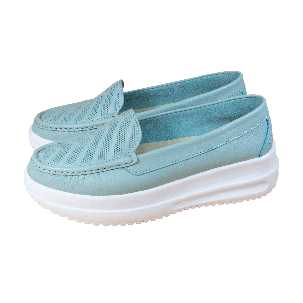 MOCASIN ZAPATILLA KATE VERDE AGUA