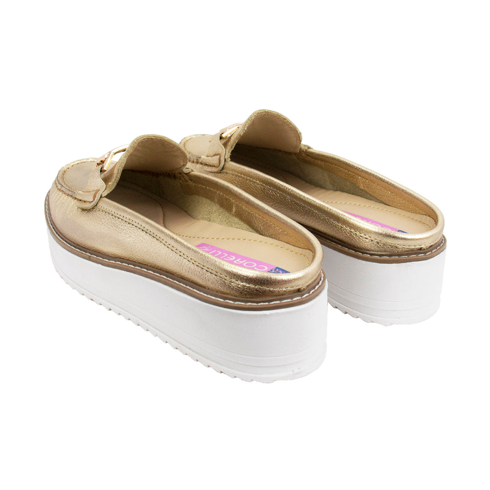 SUECO PLATAFORMA CATALINA FOLIA PLATINO