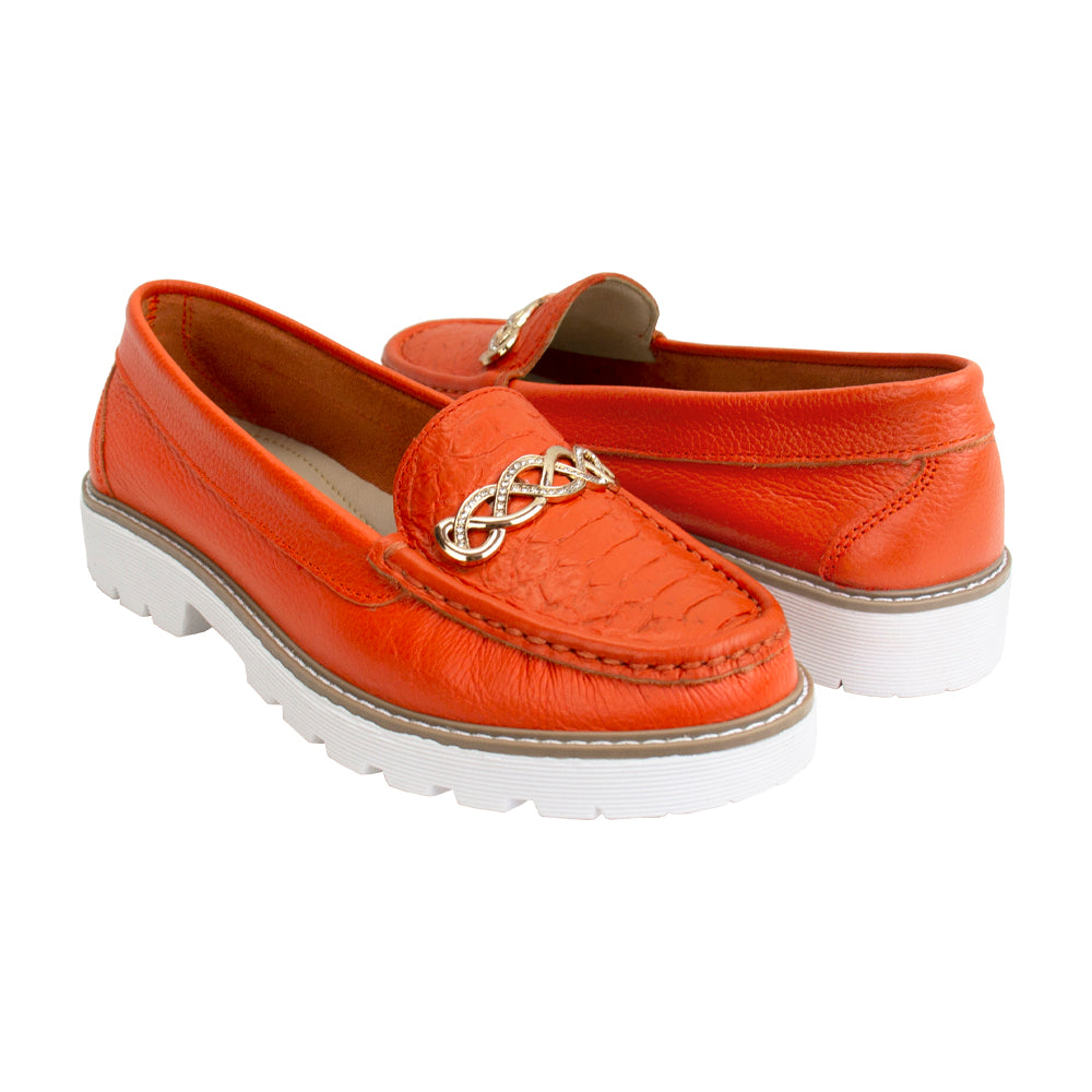 MOCASIN PLATAFORMA CHIARA NARANJA
