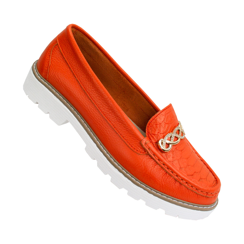 MOCASIN PLATAFORMA CHIARA NARANJA