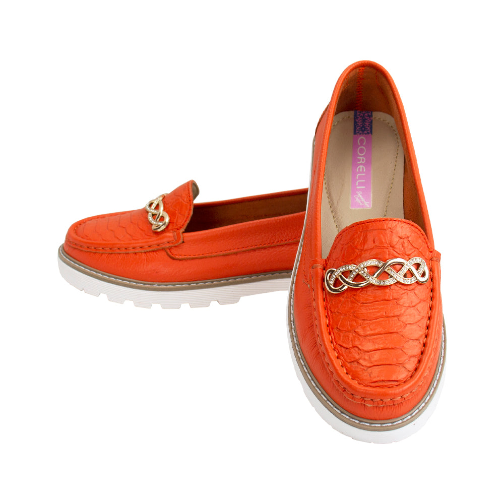 MOCASIN PLATAFORMA CHIARA NARANJA