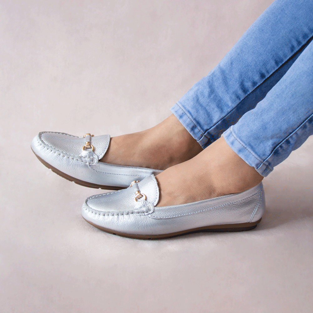 MOCASIN CHATO SARA-2 PLATA
