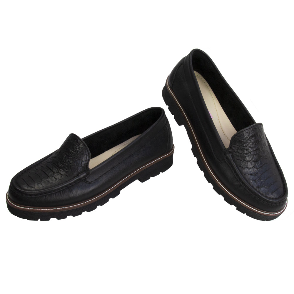 MOCASIN PLATAFORMA ESTER NEGRO
