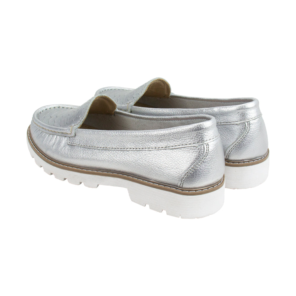 MOCASIN PLATAFORMA ESTER FOLIA PLATA