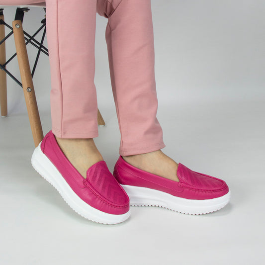 MOCASIN ZAPATILLA KATE FUCSIA