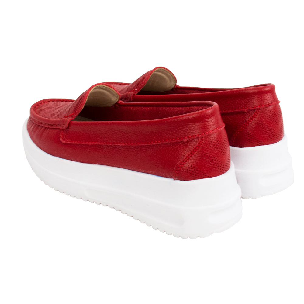 MOCASIN ZAPATILLA KATE ROJO VIVO