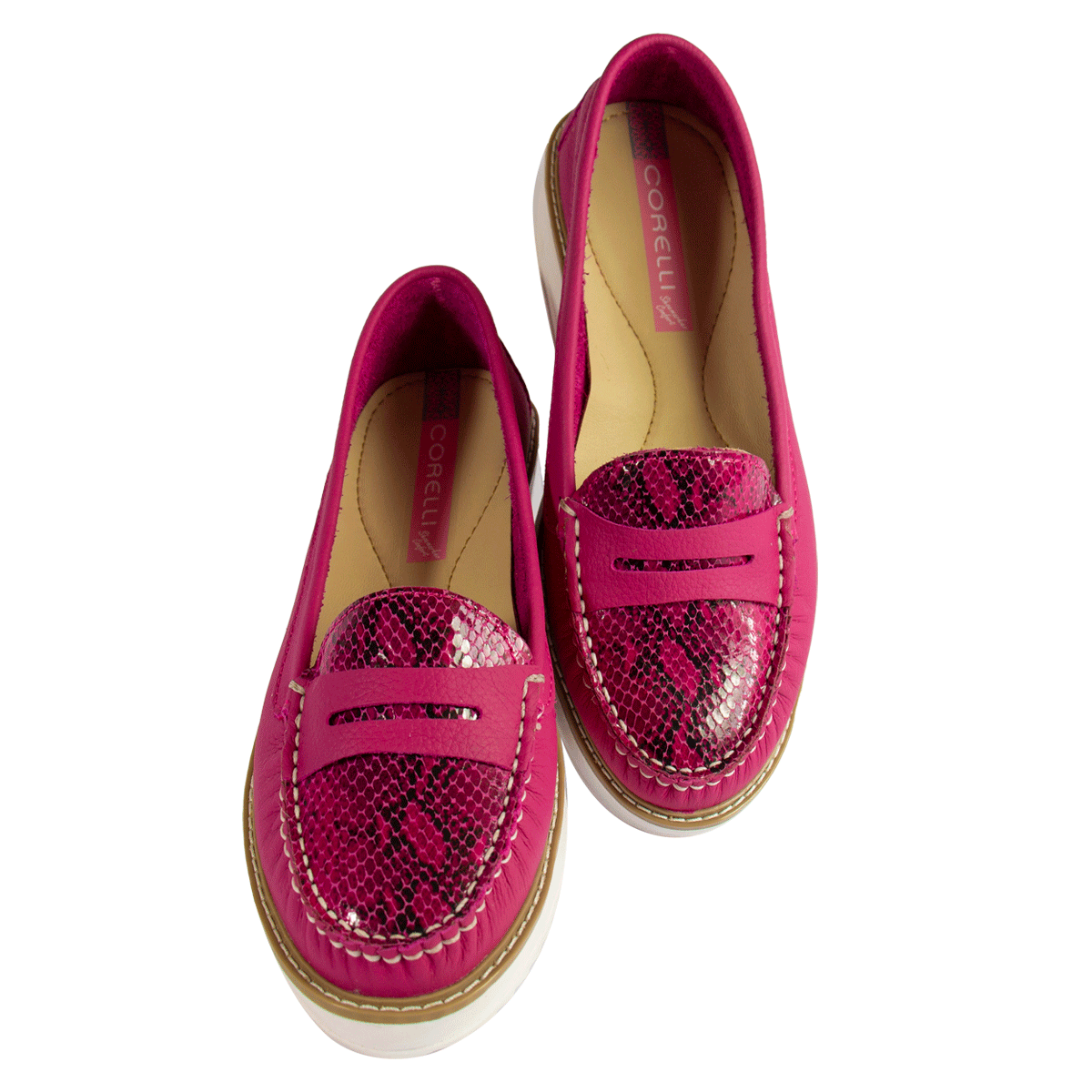 MOCASIN PLATAFORMA ELVIRA FUCSIA