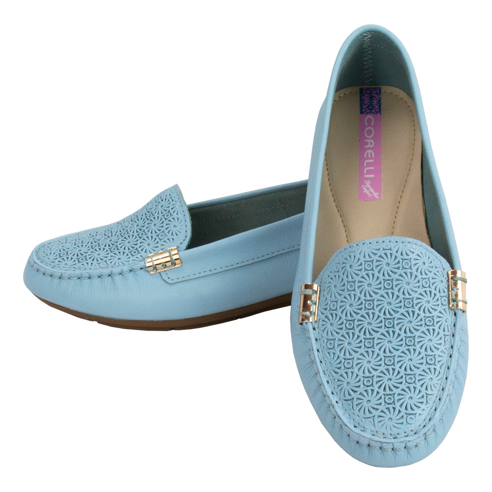 MOCASIN CHATO PAULA II CIELO
