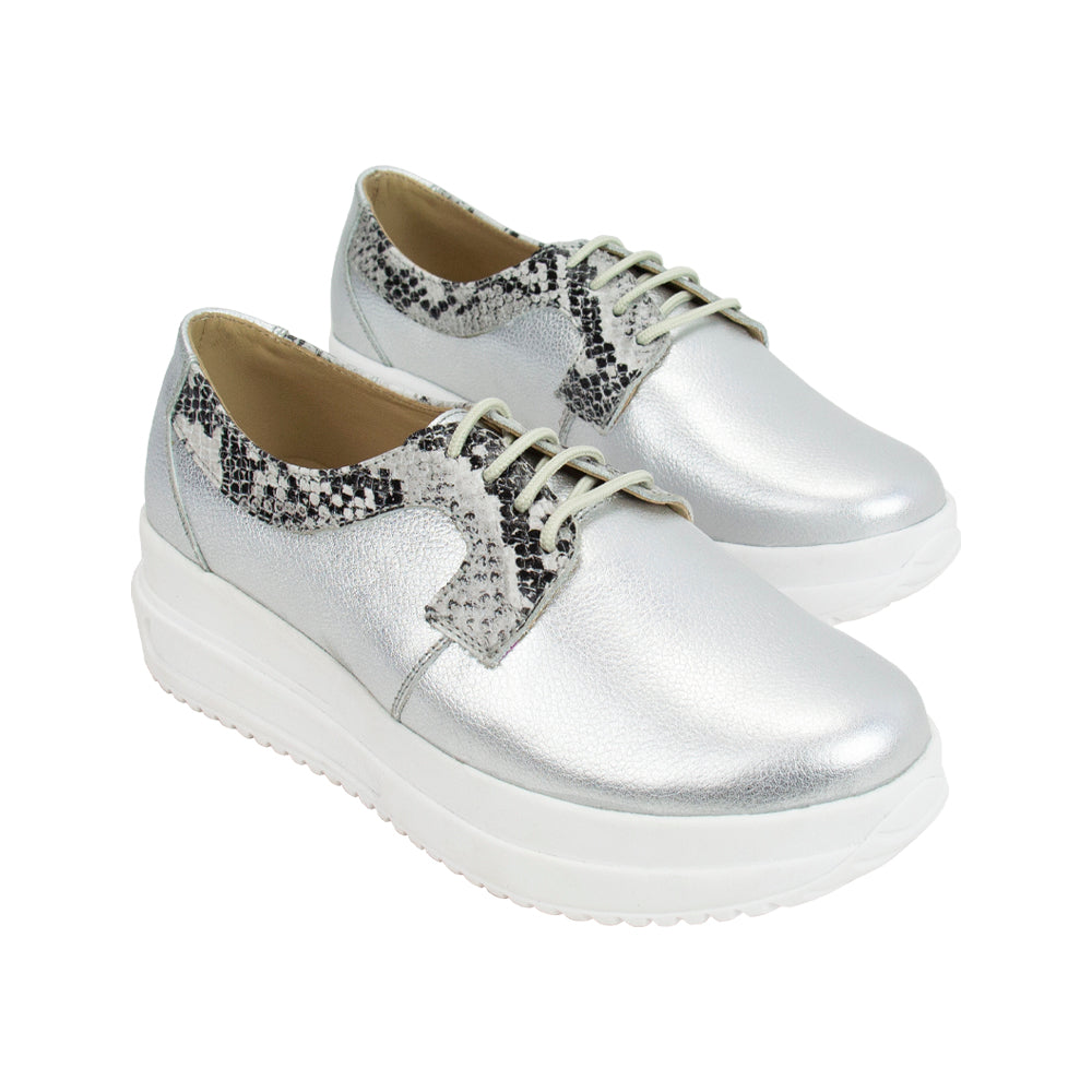 ZAPATO URBANO RUBY FOLIA PLATA