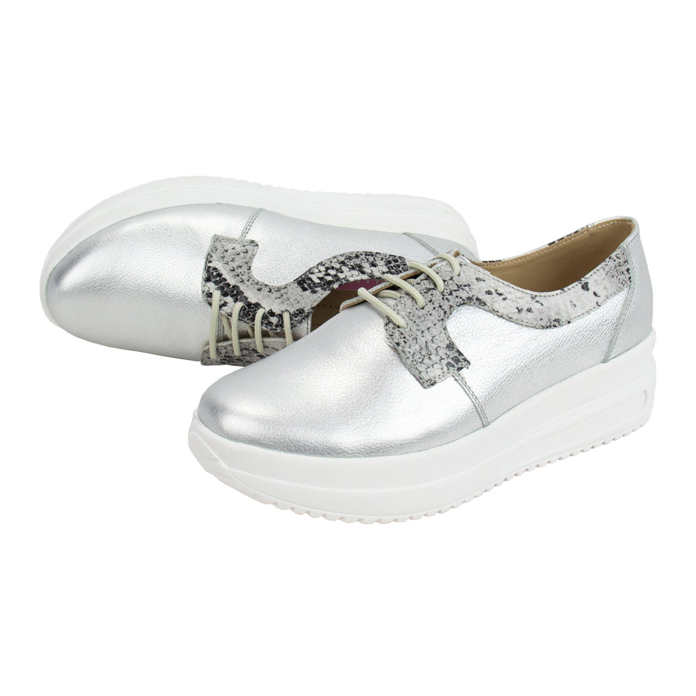 ZAPATO URBANO RUBY FOLIA PLATA