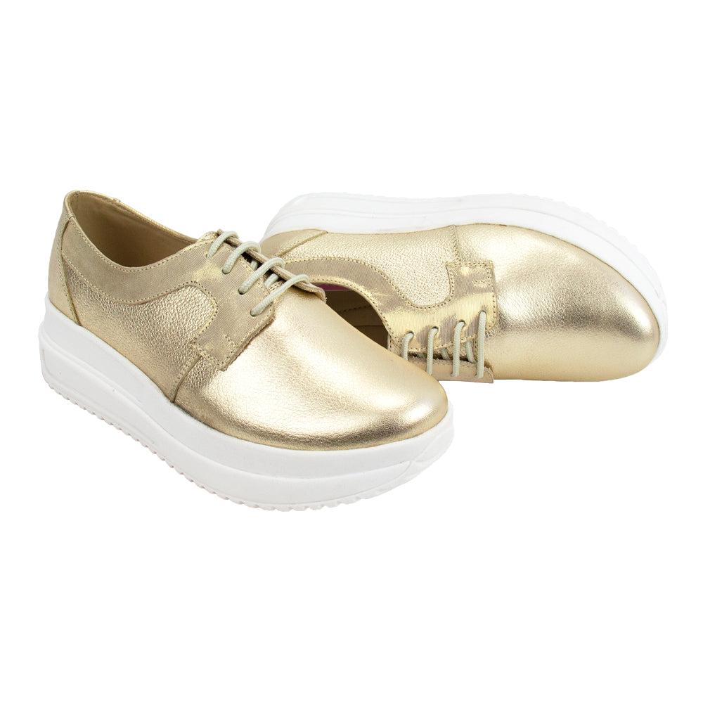 ZAPATO URBANO RUBY FOLIA PLATINO