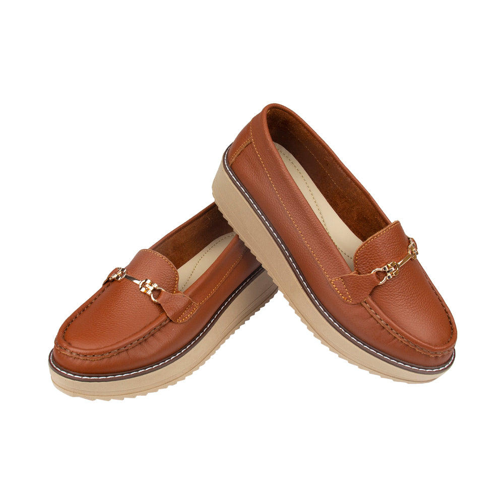 MOCASIN PLATAFORMA VICKY COBRE