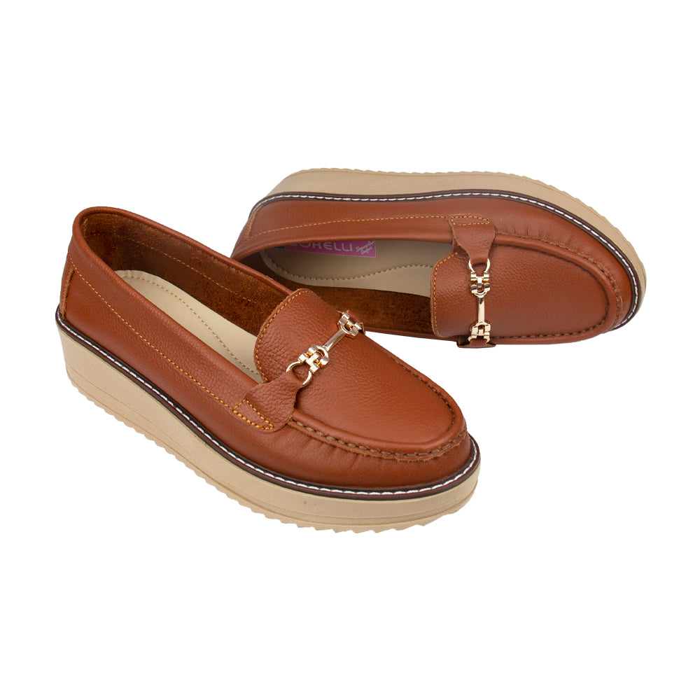 MOCASIN PLATAFORMA VICKY COBRE
