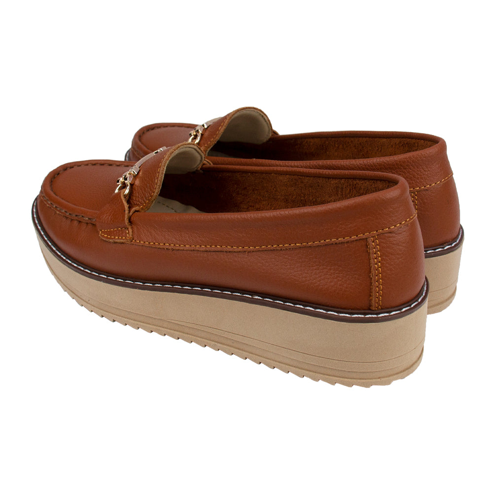 MOCASIN PLATAFORMA VICKY COBRE