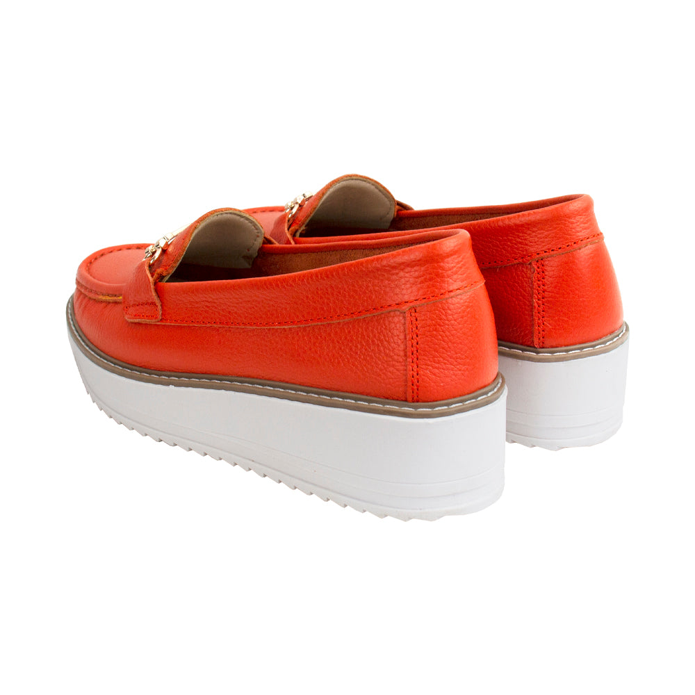 MOCASIN PLATAFORMA VICKY NARANJA