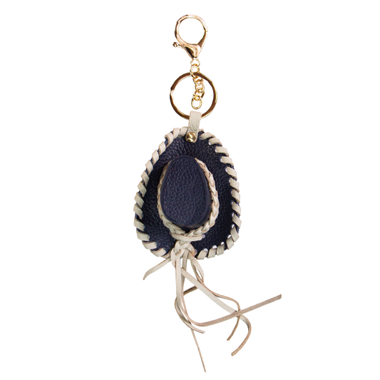 CHARM  SOMBRERO BAQUERO AZUL / HUESO