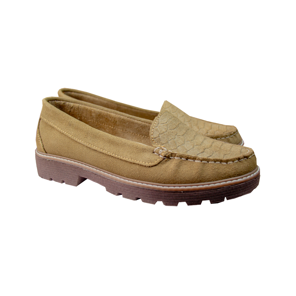MOCASIN ESTER II GAMUZA MUZGO - KATTY MARRON