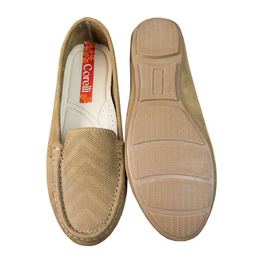 MOCASIN CHATO KATE II NOBUCK OLIVO - VALE ARCO TOFFE