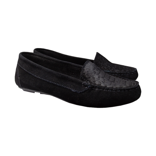 MOCASIN ESTER II GAMUZA NEGRO - DJ NEGRO