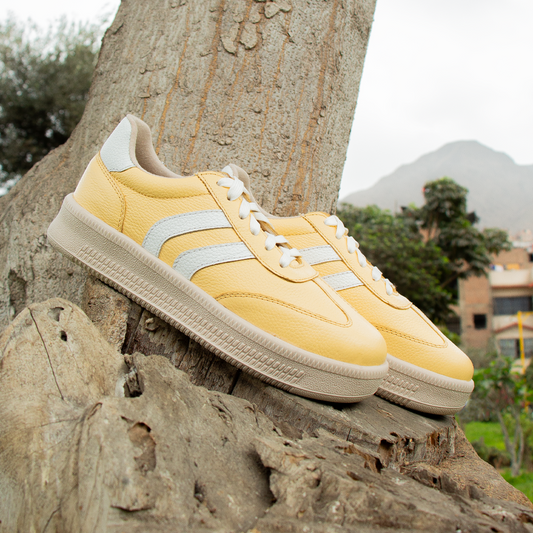 ZAPATILLA SIENA CUERO MANTEQUILLA