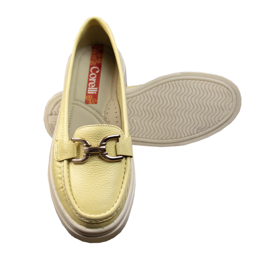 MOCASIN  PLATAFORMA  GIANELLA MANTEQUILLA