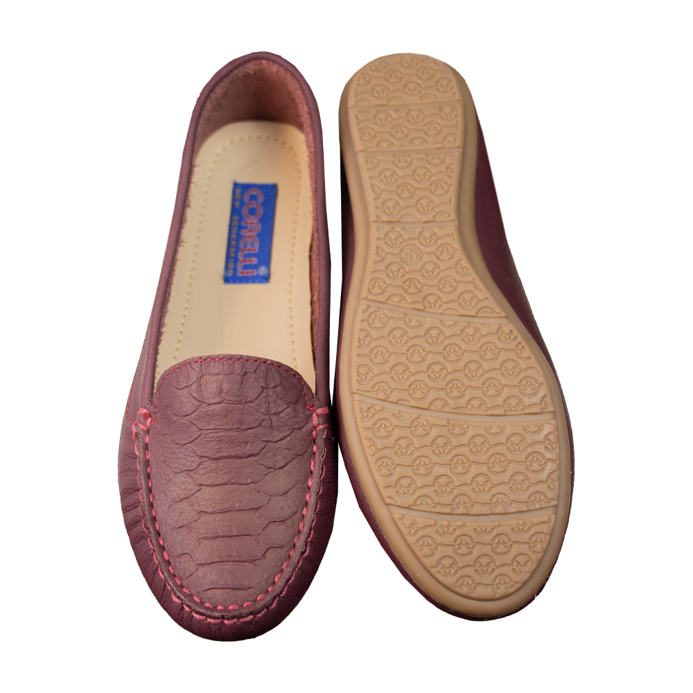 MOCASIN CHATO  ESTER II  VINO - CAUCHO TOFFE