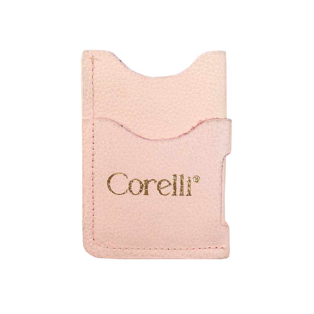 TARJETERO LOGO CORELLI PALO ROSA