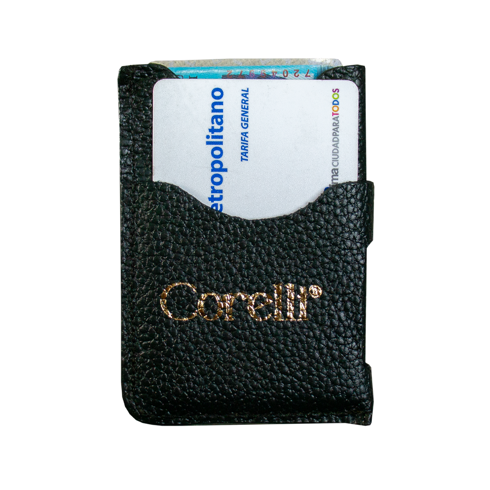 TARJETERO PUNTOS VERDE BOTELLA