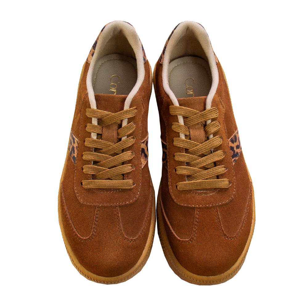ZAPATILLA TERRA GAMUZON HABANO - ANIMAL PRINT