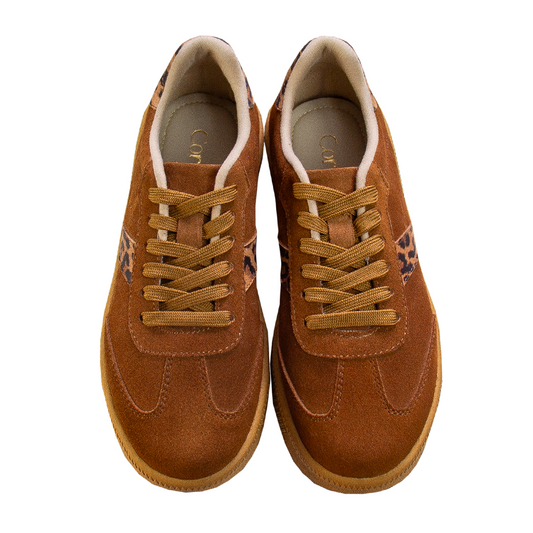 ZAPATILLA TERRA GAMUZON HABANO - ANIMAL PRINT