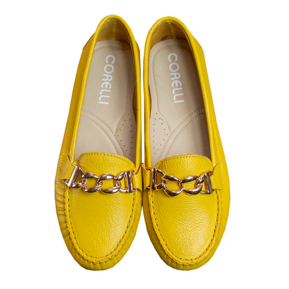 MOCASIN CHATO  CADENA MOSTAZA